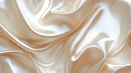 Fototapeta premium Elegant satin fabric texture with smooth, flowing waves and sheen.