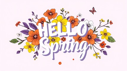 spring poster & background