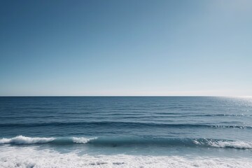 Fototapeta premium there is a person standing on a beach with a surfboard