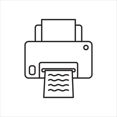 Printing maccine icon outline vector