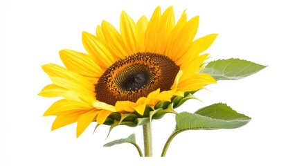 Fototapeta premium A vibrant sunflower showcasing its bright petals and seeds.
