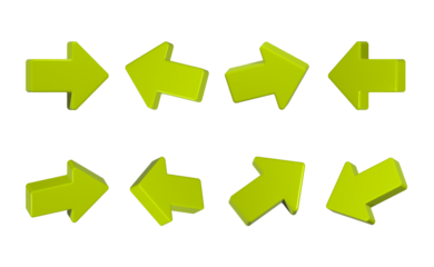 arrow set 3d move icon symbol