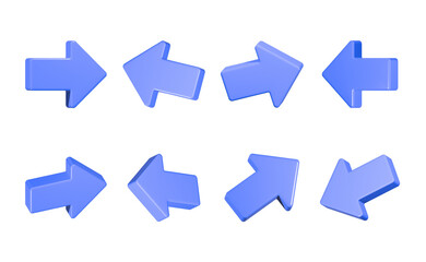 arrow set 3d move icon symbol