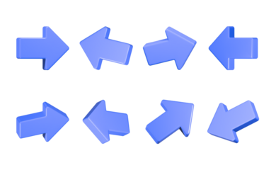 arrow set 3d move icon symbol