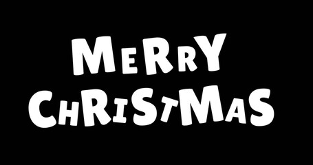 Fototapeta premium Image of season's greetings text with flickering fairy lights on black background