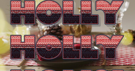 Image of christmas greetings text over christmas decorations © vectorfusionart