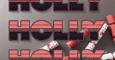 Image of christmas greetings text over christmas decorations © vectorfusionart