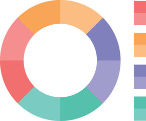 Obraz premium digital statistical charts for business presentations and promotions