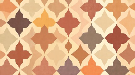 Abstract Earthy Tone Geometric Pattern Design