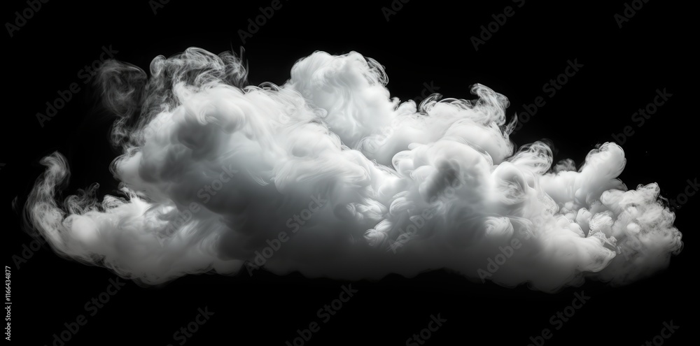 Poster ethereal cloud formation on a dark background with dramatic swirls and soft edges for artistic and c