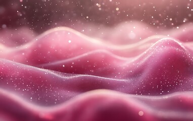 Pink, glowing, wavy, abstract background.