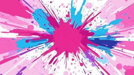 Vibrant Paint Splash Abstract Background Design