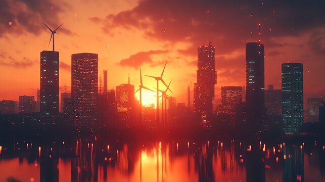 Team of engineers brainstorming renewable energy innovations, detailed indoor workspace, warm lighting, focused expressions, realistic textures,