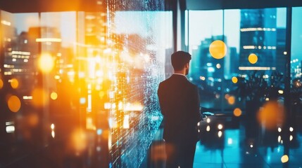 Innovative Leadership in a Modern Office Space