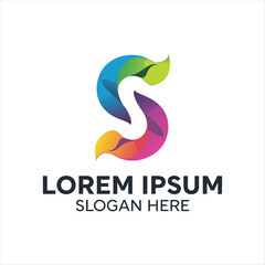 Fototapeta premium Premium Vector Art of S Letter Logo Add a Touch of Energy and Dynamism to Your Projects