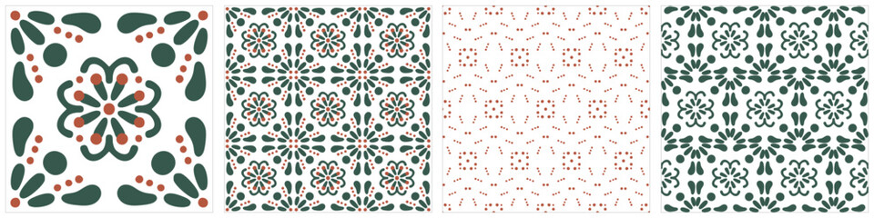 Flower Pattern 9 Editable Hand Drawn Vector Clip Art