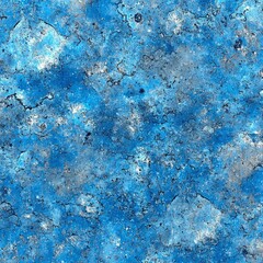 Seamless Blue and Silver Cracked Texture Abstract Grunge Background