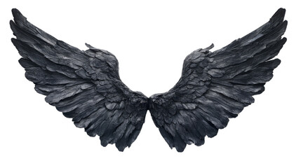 Naklejka premium Angel wings transparent background