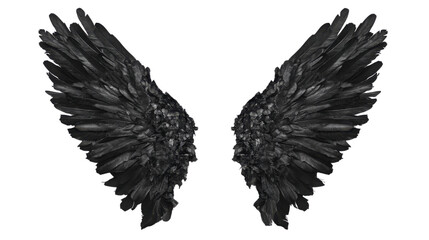 Fototapeta premium Angel wings transparent background