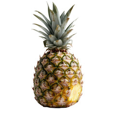 Fototapeta premium Fresh pineapple harvest tropical farm food photography natural setting close-up view healthy eating