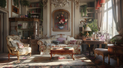 Eclectic Living Room interior design