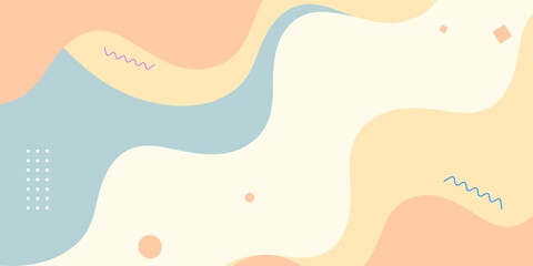 Minimalist abstract background for design of presentations, advertisements, banners, brochures in memphis style