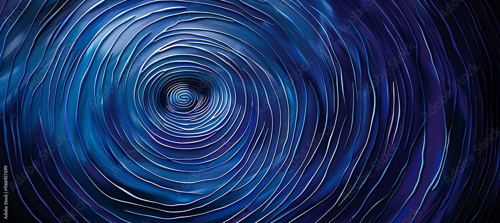 Poster beautiful purple and blue circular shapes on a smooth geometric background with abstract design patt