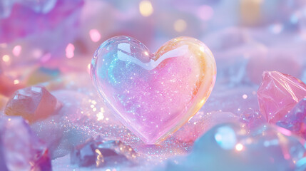 Obraz premium Cute Heart Background Wallpaper