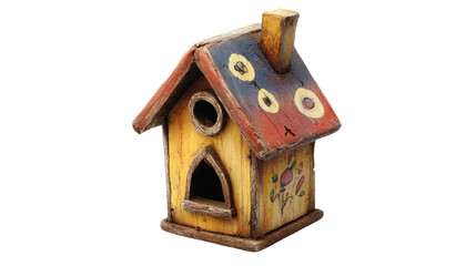 Colorful birdhouse transparent background