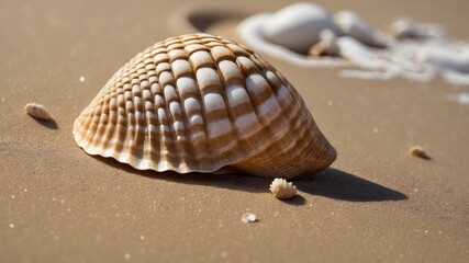 Nature's Details: Capturing the Elegance of a Shoreline Fanshell