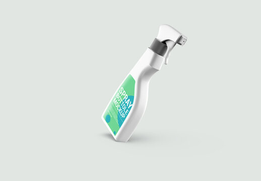 Spray Bottle Mockup