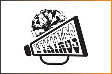 Cheer T-shirt Design, Vikings Cheer Logo Design