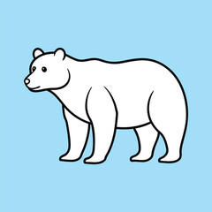 Simple Bear Sketch for Kids