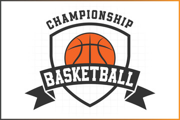 Basketball Logo Badge Logo Sports Basketball Champion
