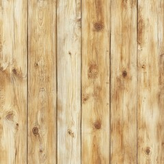 Naklejka premium Seamless Light Brown Wooden Planks Texture Background