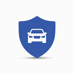 Car shield icon. Vector illustration