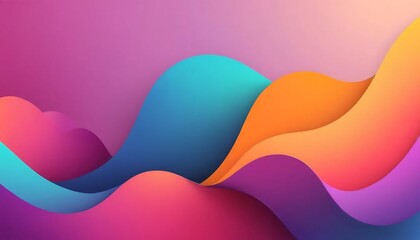 Abstract Colorful Waves Background: Vibrant Gradient Texture for Design