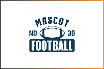 American Football Logo Template Badge Logo Rugby Ball Logo
