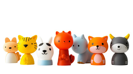 Obraz premium Fun Phone Stands on transparent background PNG.
