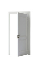 Naklejka premium White interior door with modern design and open frame