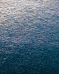 Blue water surface in the ocean