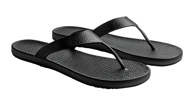 pair of flip flops isolated on white background 