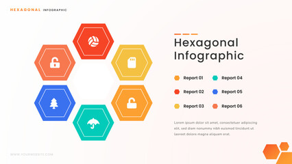 Hexagonal Infographic for Business and Startup