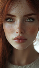 Fototapeta premium close up portrait of a woman 