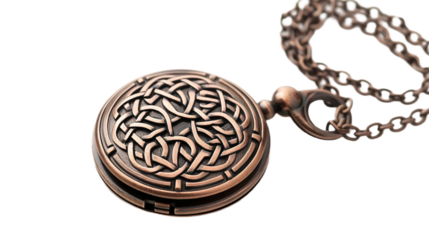 Celtic Knots Locket on transparent background PNG.