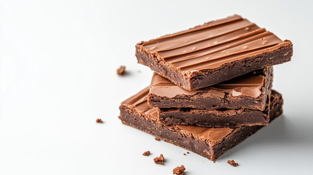 Delicious cho te bars stacked on white background, perfect for dessert
