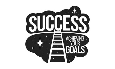 Success vector silhouettes and business clip art logo icon