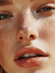 Naklejka premium close up portrait of a woman