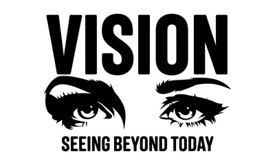 vision vector silhouettes and business clip art logo icons set.