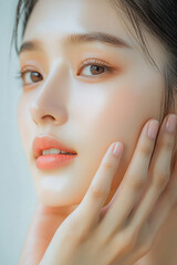close up portrait of a woman	